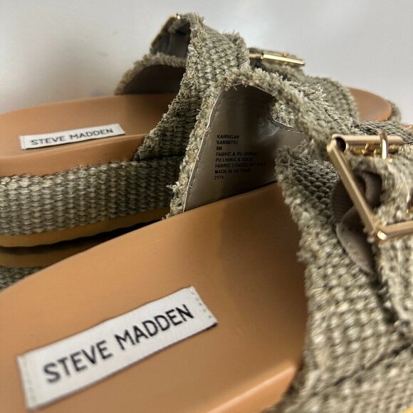 STEVE MADDEN Karrigan Womens Platform Sandals in Olive Size US 8 - Picture 8 of 10